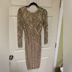 Beautiful gold women’s dress Gianni Bini designer brand